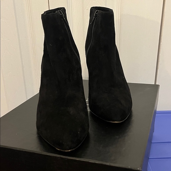 J. Crew Black Suede Ankle Booties Size 9 - Picture 8 of 11
